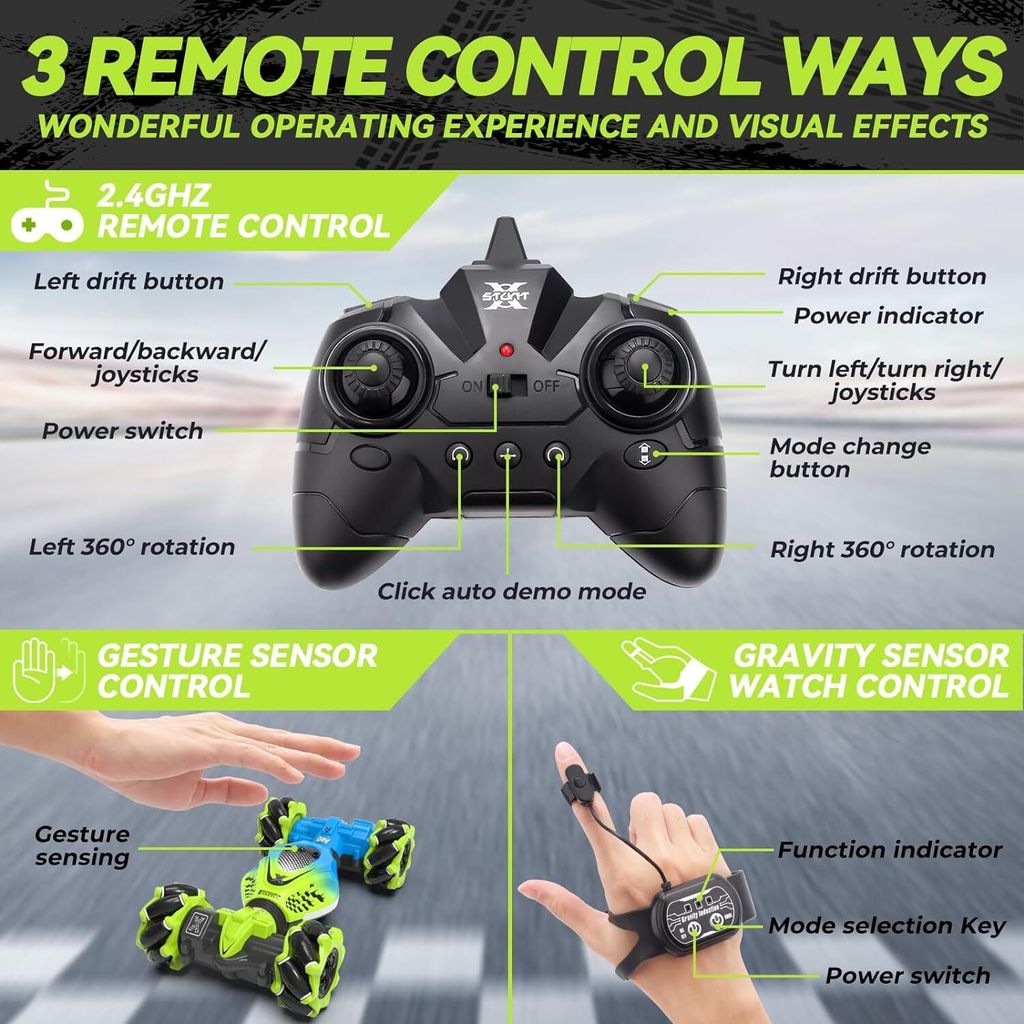 Gesture RC Car Hand Controlled Stunt Car für 6-12 Jahre Produktbild 4