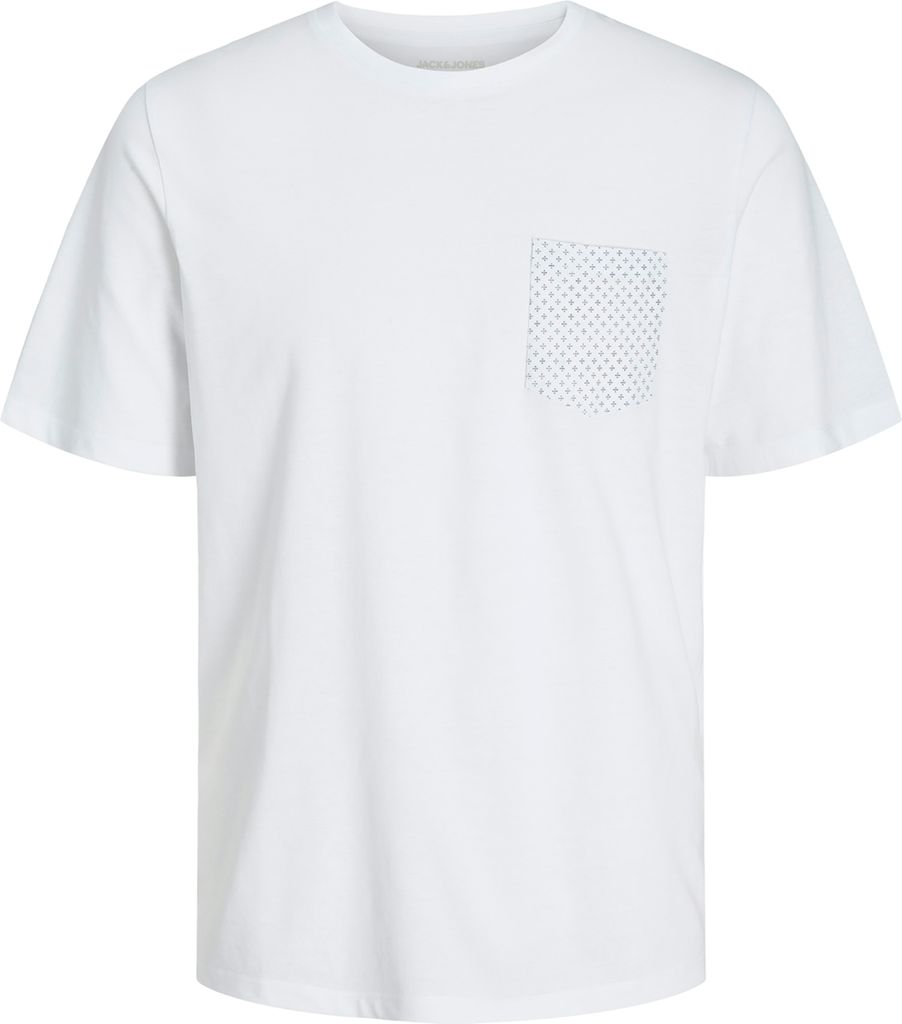 Jack&Jones Shirt XXL JJLUIS POCKET weiß Brusttasche