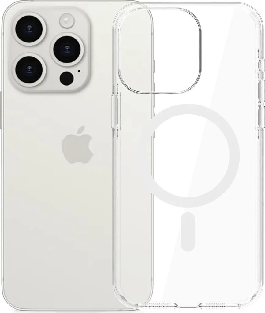 Case & Me CMCOVCAMTMSIP1567PP Cover magsafe trasparente iphone 15pro max, rosa | Custodie per cellulari in Offerta su Stay On | Stay On
