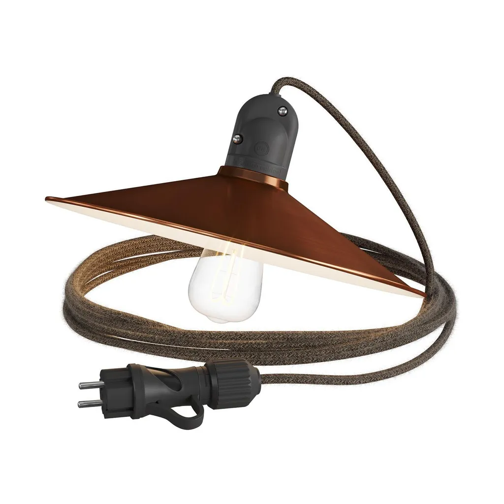 Baladeuse Extérieure IP65 Snake Eiva avec Câble Textile Noir 5 Mètres