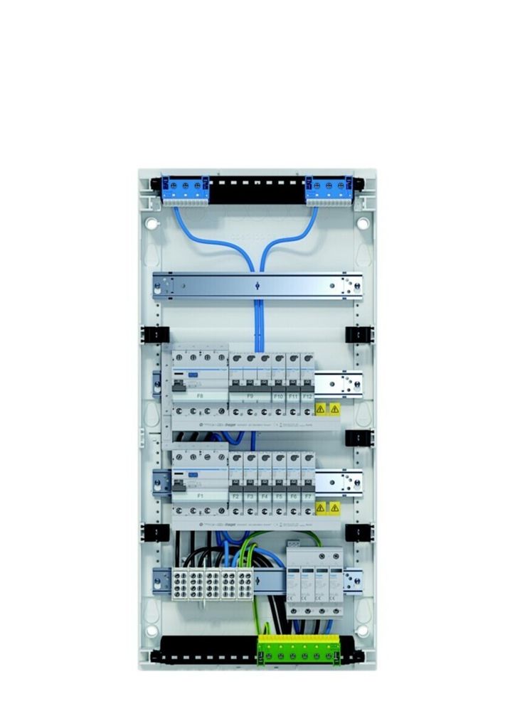 HAGER VA48BV1 Kleinv. APV 4x12PLE IP30 bestückt verdr. (VA48BV1)