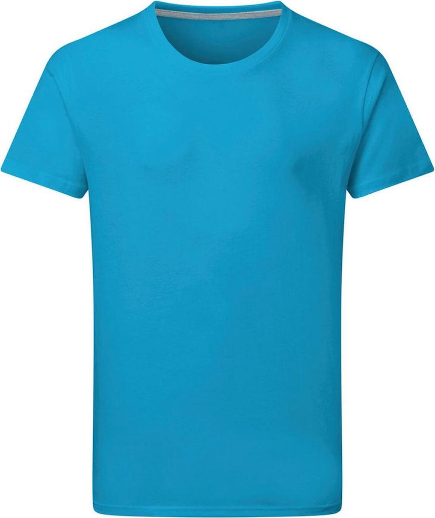 SG SGTee | Perfect Print Tagless Tee - Herren T-Shirt - Farbe: Turquoise - Größe: S