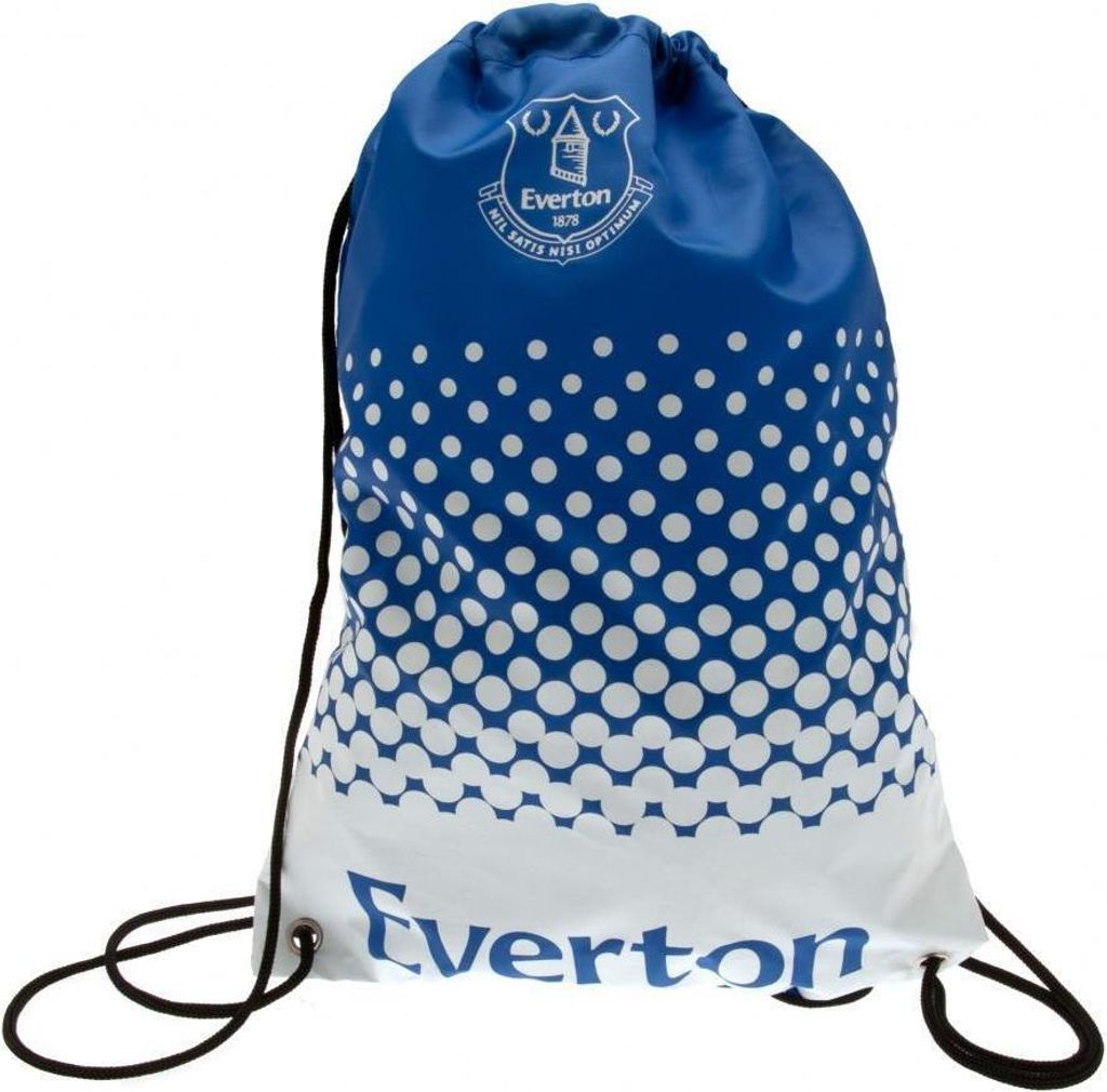 Everton FC Fade Design Turnbeutel TA3199 (44 x 33cm) (Blau/Weiß)