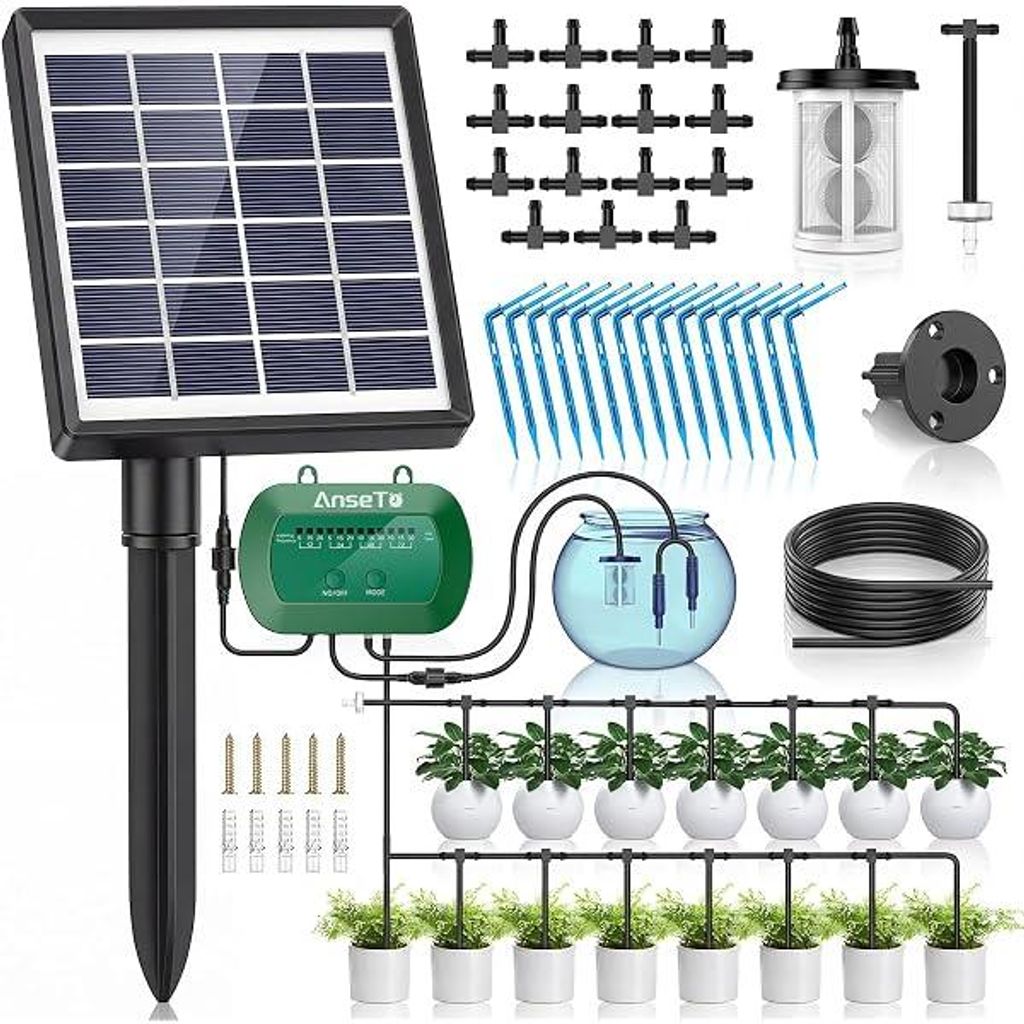 Solar Bewässerungssystem für Balkon Garten Gewächshäuser Produktbild 