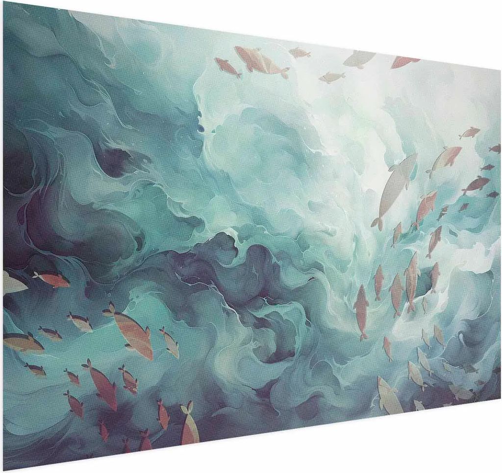 Posterpapier Poster - Fish in the Ocean 90x60 cm Tiere g-C-10163-ao-a