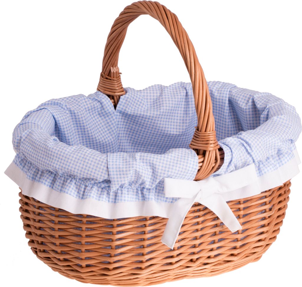 Einkaufskorb / Geschenkkorb aus Weide 42X34 H 23/36 CM