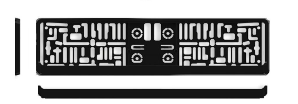 ARGO Kennzeichenhalter Nummernschildhalter schwarz