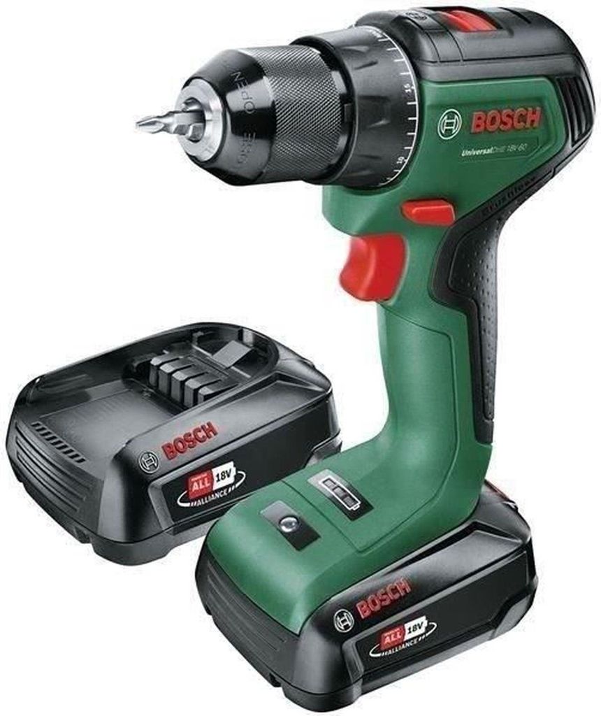 Akku-Bohrschrauber UniversalDrill 18V-60, 2 x Akku PBA 18V Produktbild 
