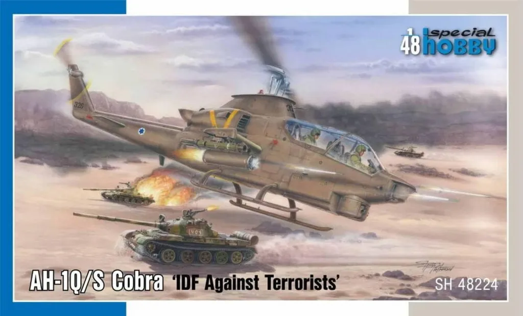 Kit Maquette Hélicoptère AH-1Q/S Cobra Tsahal 1:48 pour Collectionneur