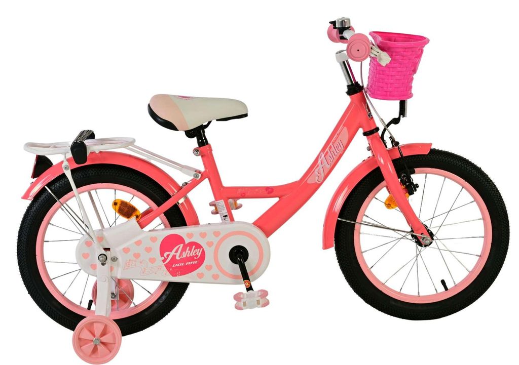Volare Ashley Kinderfahrrad - Mädchen - 16 Zoll - Rosa/Rot Produktbild 