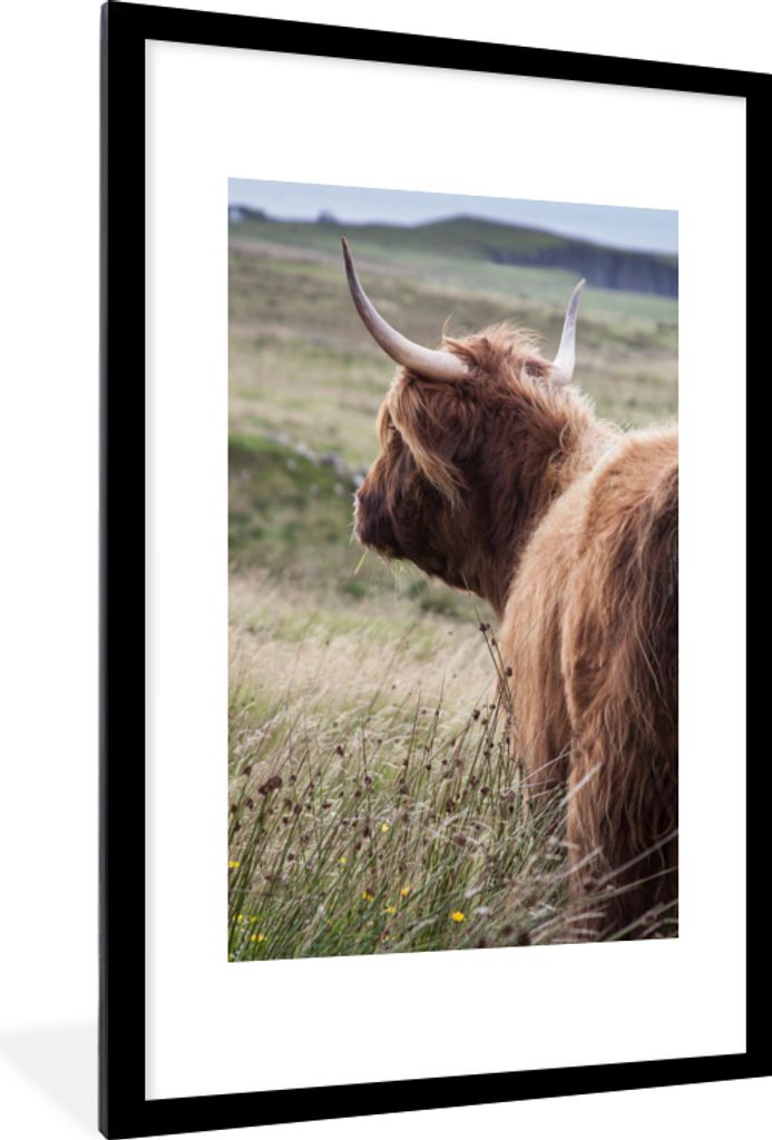 MuchoWow® Gerahmtes Poster Schottische Highlander - Natur - Produktbild 