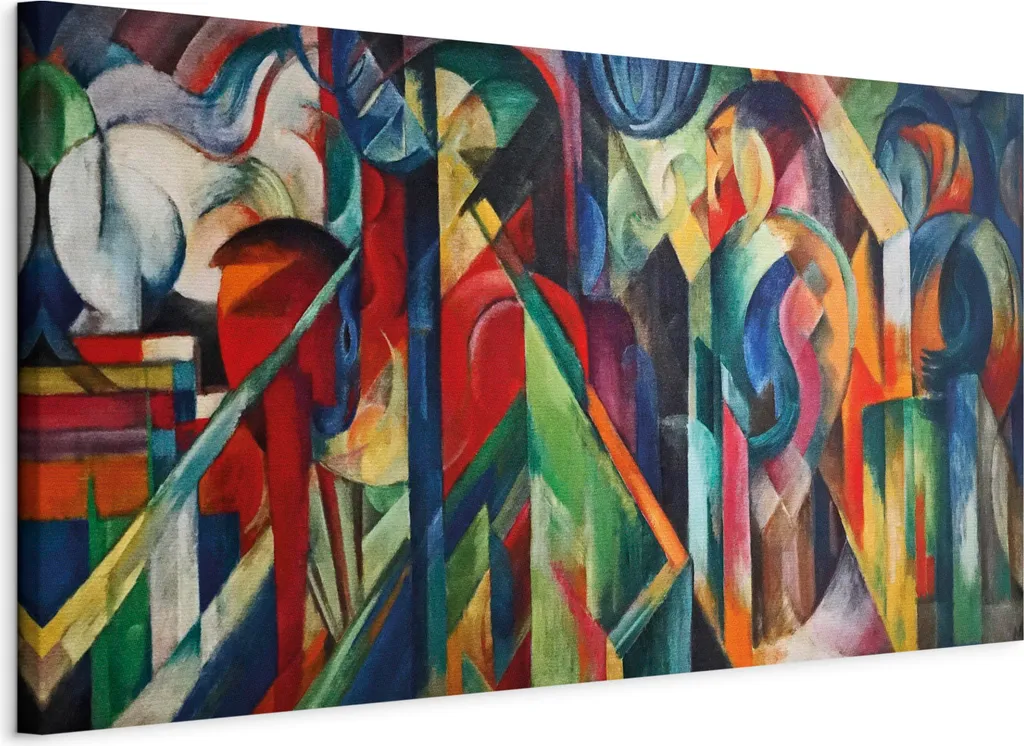 Quadro Italiano Cavalli Scuderie 100x45 cm - Tela Artistica HD