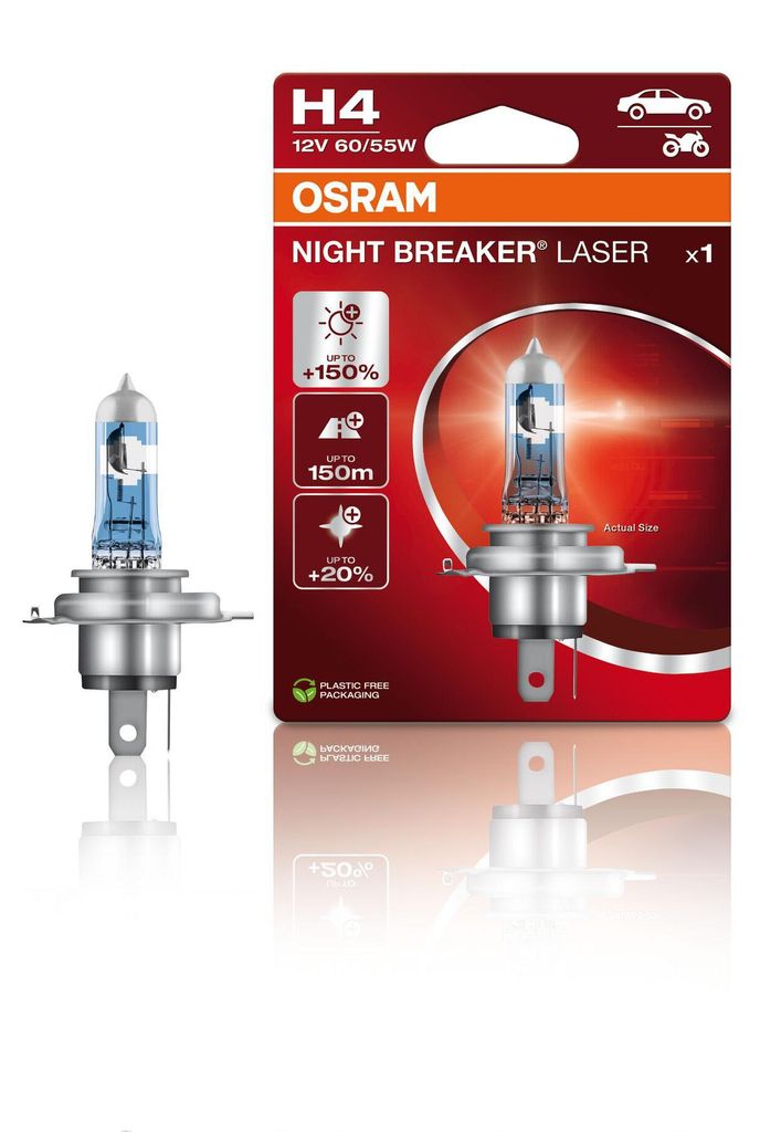 Osram Night Breaker Laser Autolamp H4 12 V 60/55 W Immagine del prodotto 