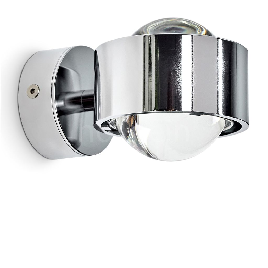 Osacca »Osacca« moderner Wandstrahler aus Metall/Glas in Chrom/Klar