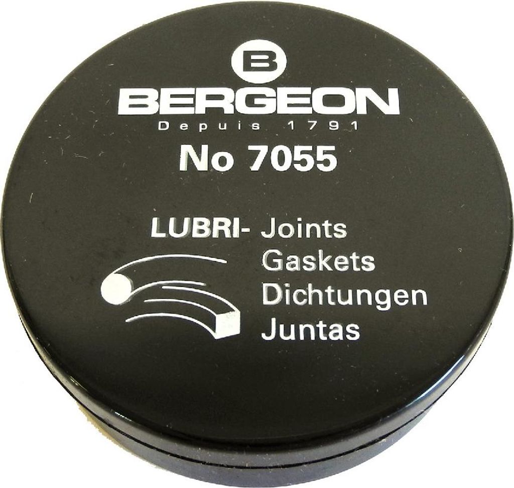 Bergeon 7055 O-Ring Dichtungen aus Gummi für wasserdichte Uhren geschmiert mit