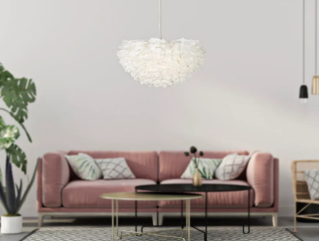 Lampe de plafond Mauro Ferretti E27 Ø 60 x 30 cm blanche design chic - 5
