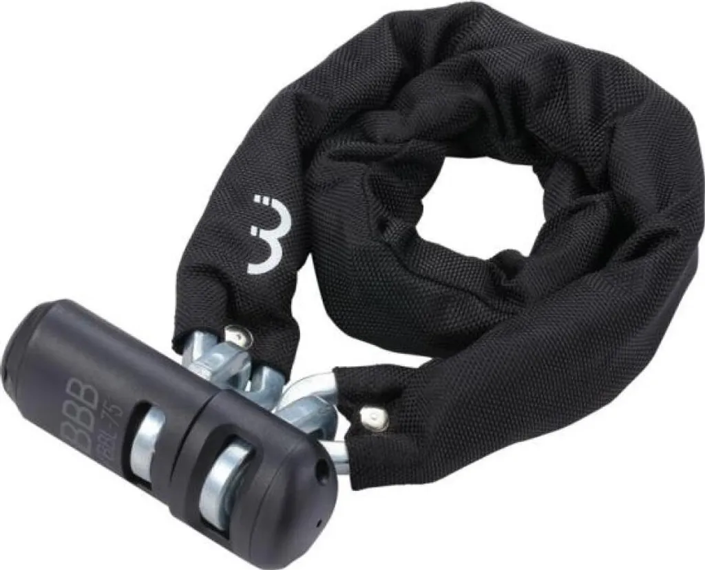 Cadenas SecureChain BBB Cycling 9x900 mm Noir - Chaîne de Haute Sécurité
