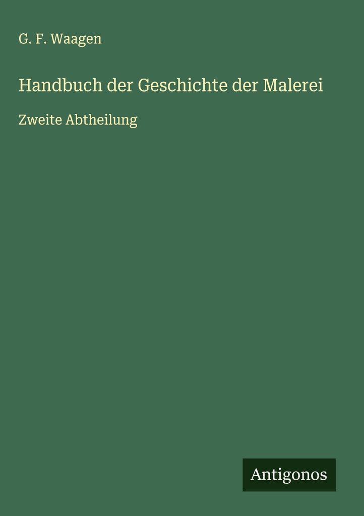 Handbuch der Geschichte der Malerei