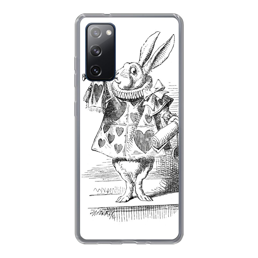 MuchoWow Handyhülle Schutzhülle Hülle für Samsung Galaxy S20 FE Alice im Wunderland Silikon Softcase Handy Hülle - Abdeckung