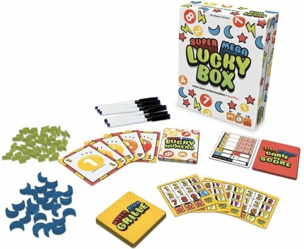 Jeu de société de type Flip and Write Super Mega Lucky Box Asmodee - 2