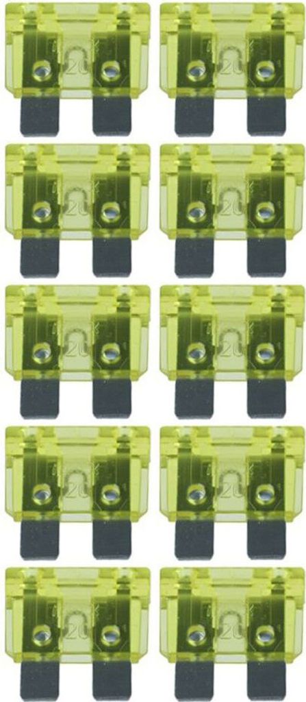 baytronic 10x Kfz-Flachstecksicherung Standard 20A