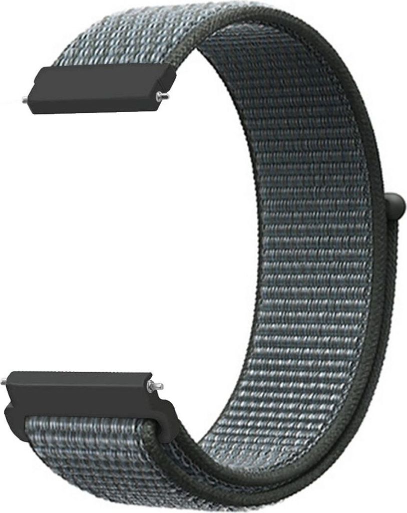 Smartwatch Armband Armbänder 20 / 22 mm für Samsung Galaxy LG Watch Honor Garmin, Farbe:Sturm-Grau, Stegbreite:22 mm