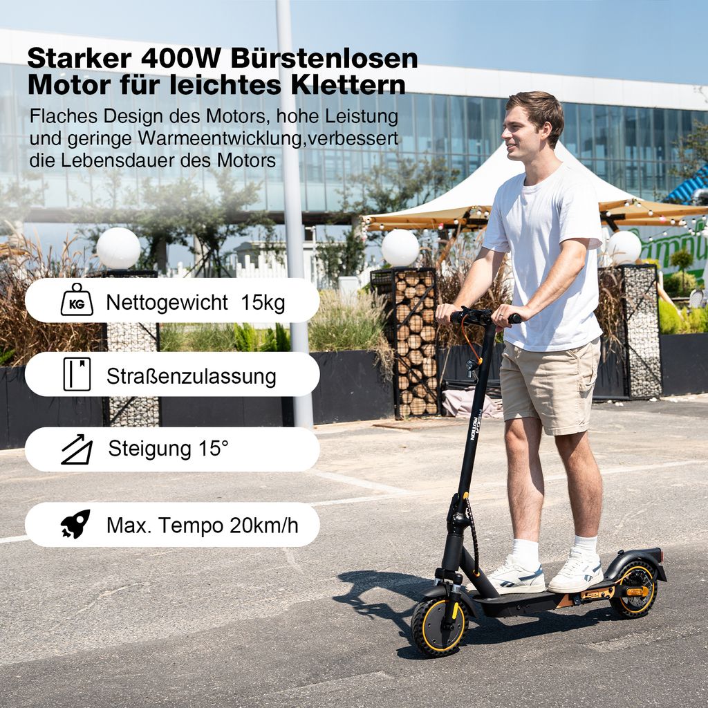 MEGA MOTION Elektroscooter E-Scooter mit Straßenzulassung Produktbild 6