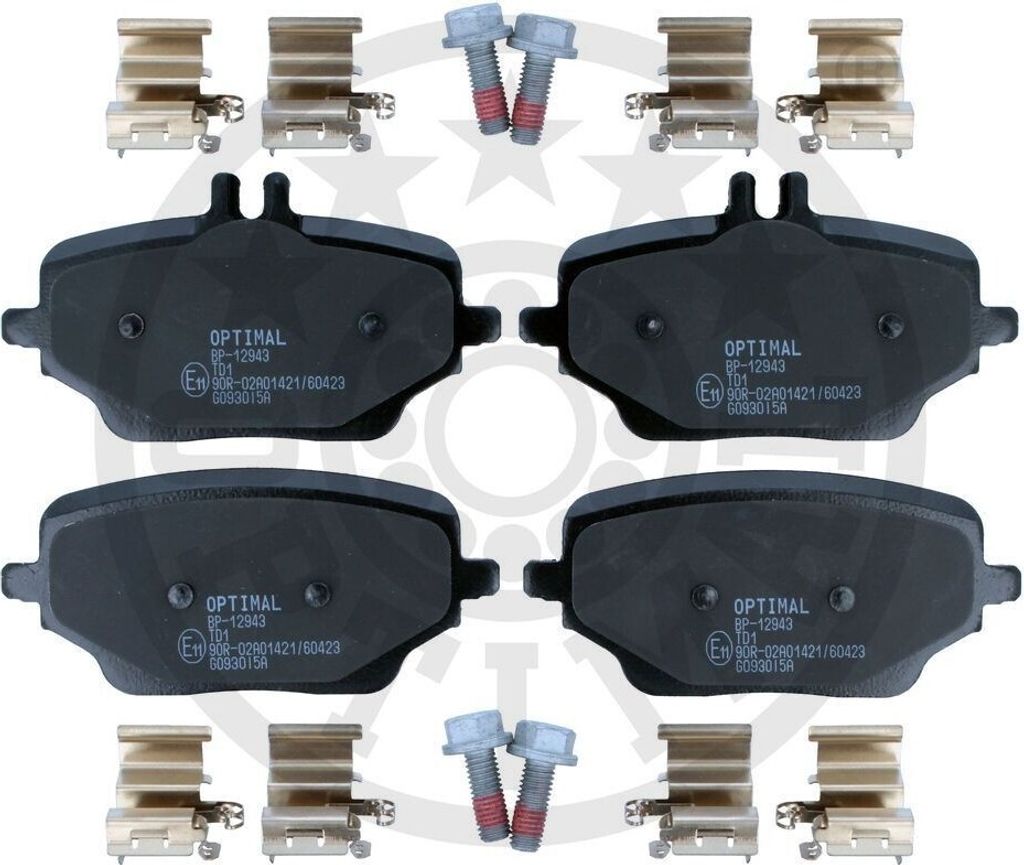 OPTIMAL Bremsbeläge Satz Hinten Bremsklötze passend für MERCEDES-BENZ GLE (W167) BP-12943
