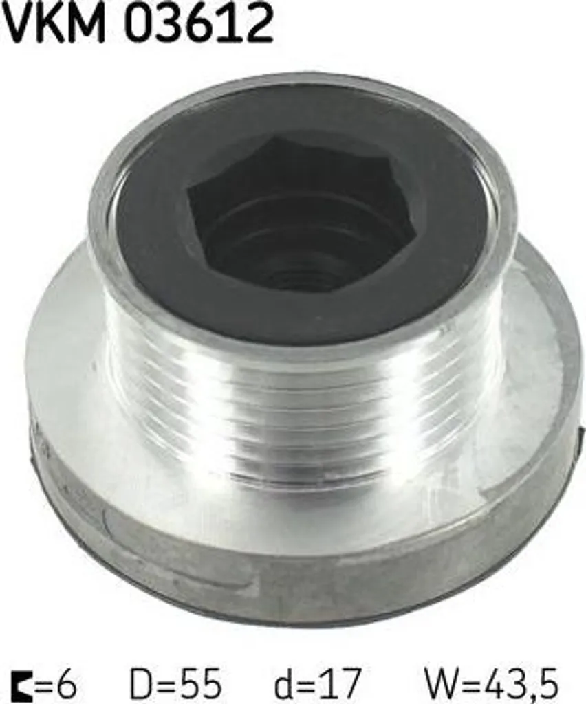 Stop Bruit Alternateur : Roue Libre SKF VKM 03612 pour Renault et Dacia
