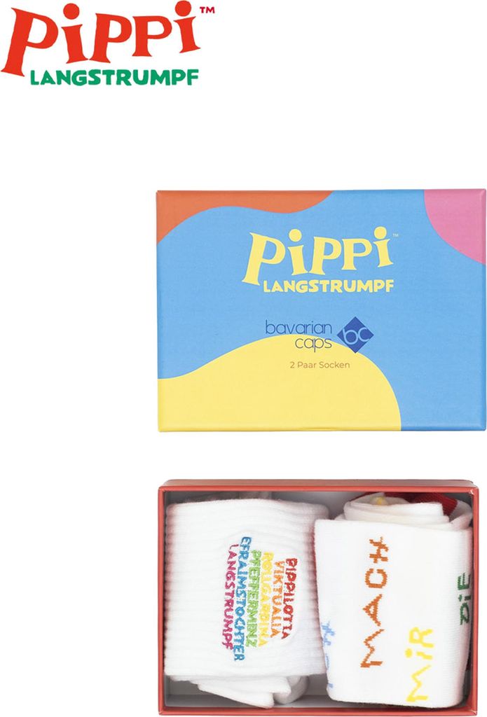 Bavarian Caps Sockenbox "Pippi Langstrumpf"