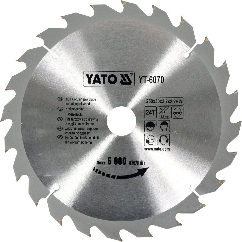 Disco al carburo 250x30 mm, 24 denti Immagine del prodotto 