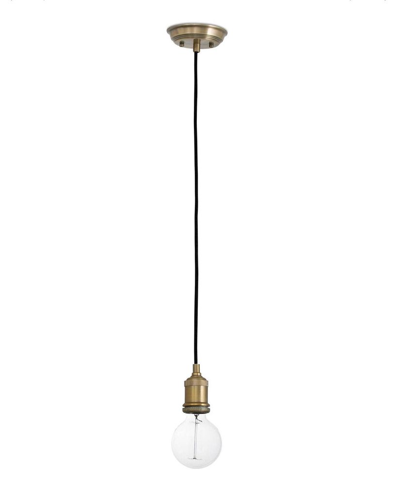 Appeso d'oro vecchio stile 1 lampadina Immagine del prodotto 