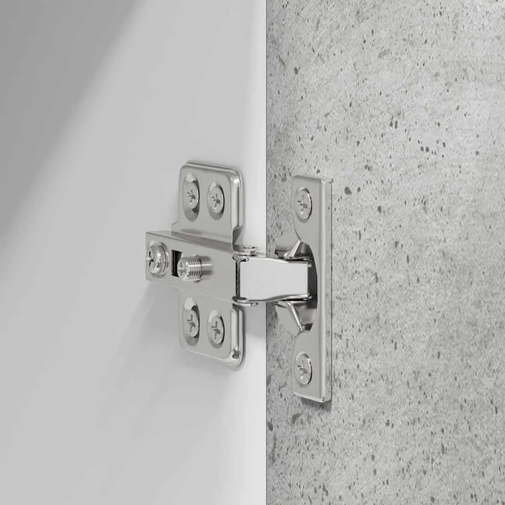Mobile Pensile SYFAX 40cm Grigio Cemento e Bianco - Design Salvaspazio - 9