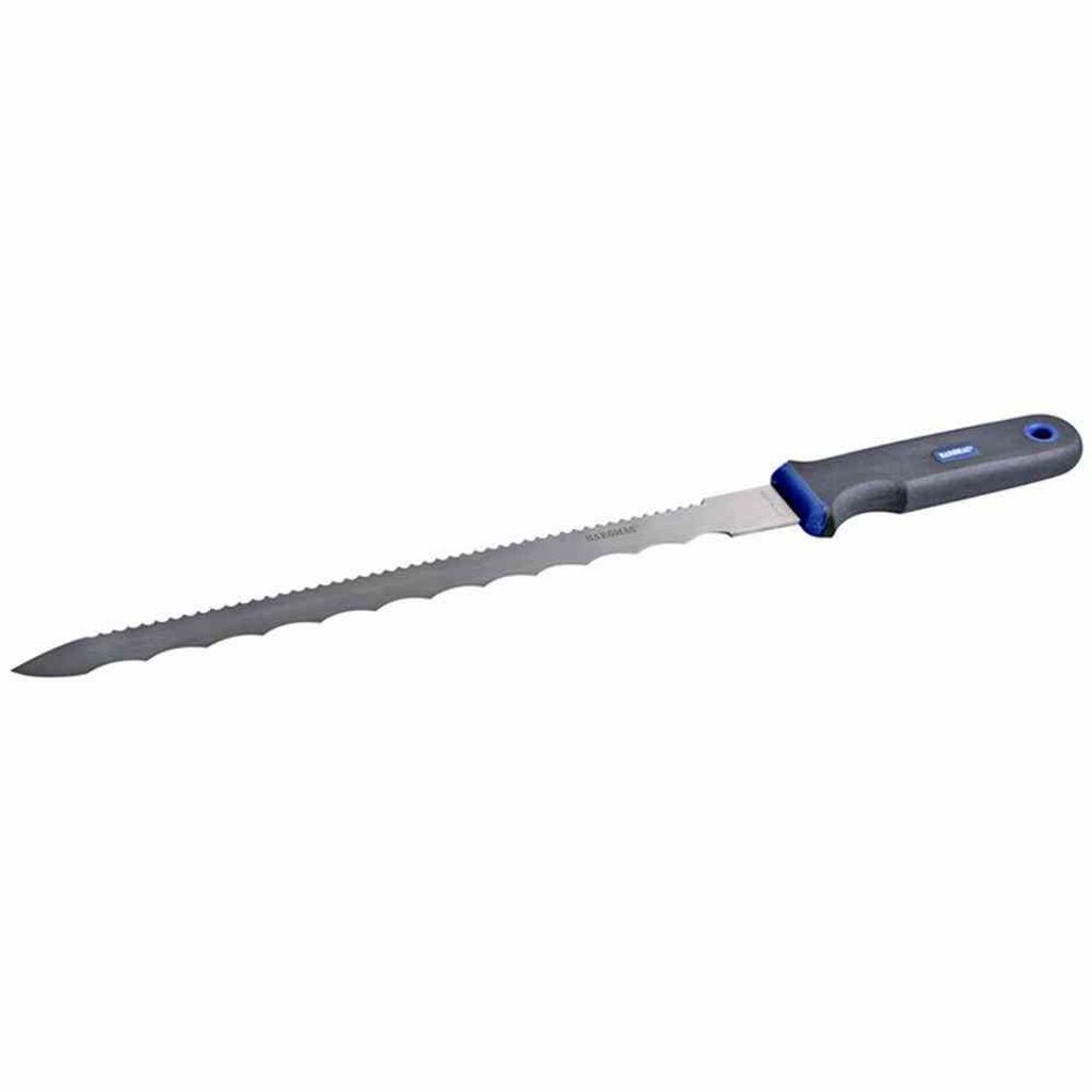 Dämmstoffmesser 300 mm mit 2-K Griff, schwarz/silber