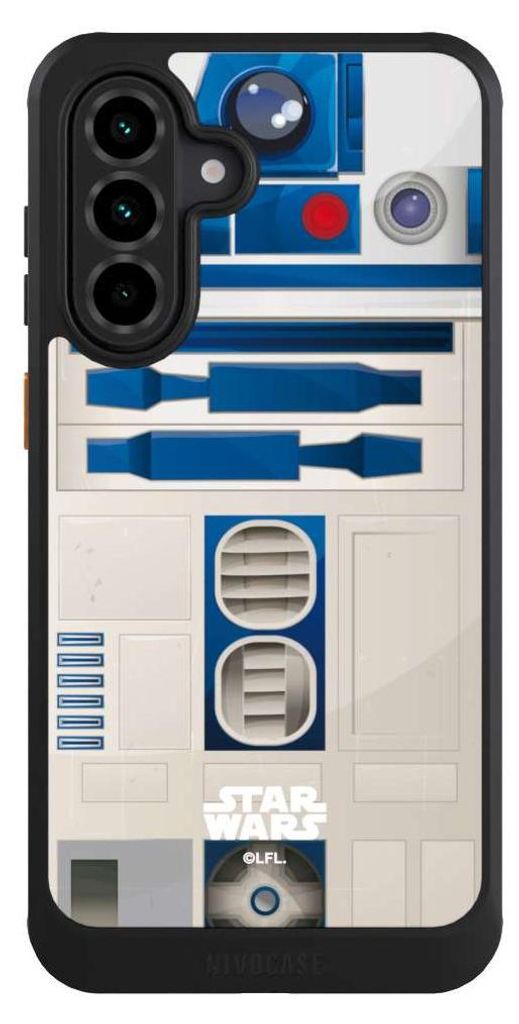 NIVOCASE Hülle für Samsung Galaxy A36 5G Handyhülle NIVOcore Case Schwarz Fanartikel Star Wars R2D2