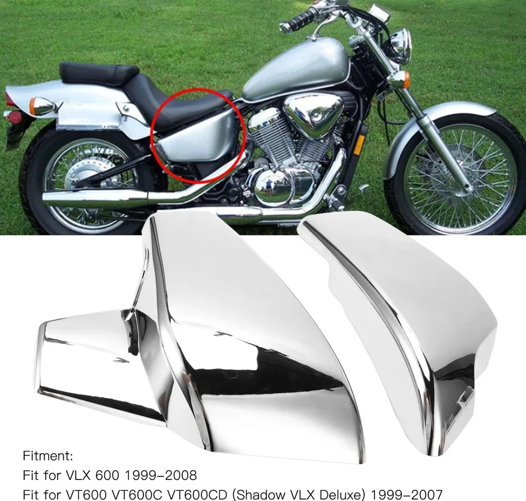 Protection de Carénage Latéral Moto VT600 en ABS Chrome Haute Qualité