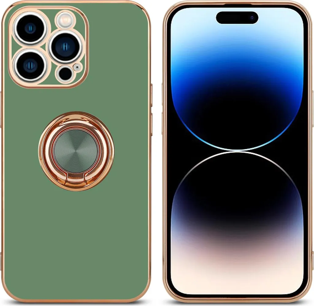 vomubao Cover per iPhone 14 Pro Max Magnetica Custodia Compatibile con MagSafe, Anti-Scratch Trasparente Custodia Telefono Magnetico per iPhone 14 Pro Max con Protezione Fotocamera-Verde