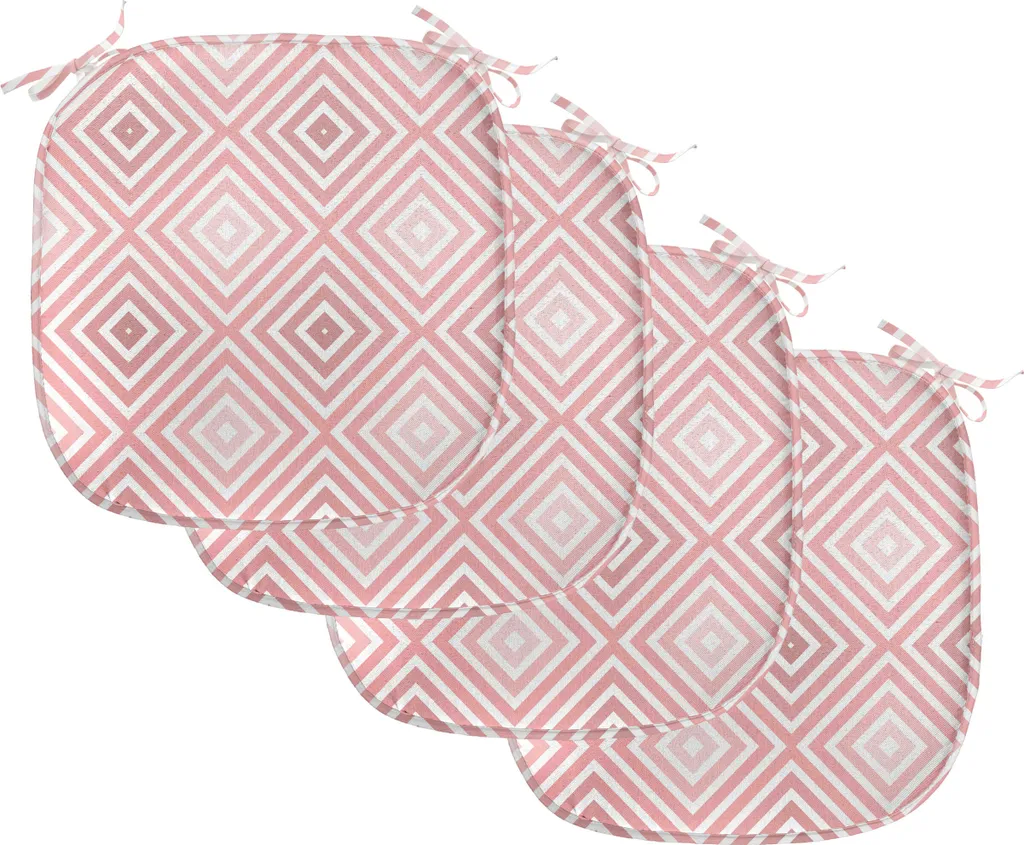 Coussin de Siège avec Sangles pour Salle à Manger et Cuisine Rose 4u