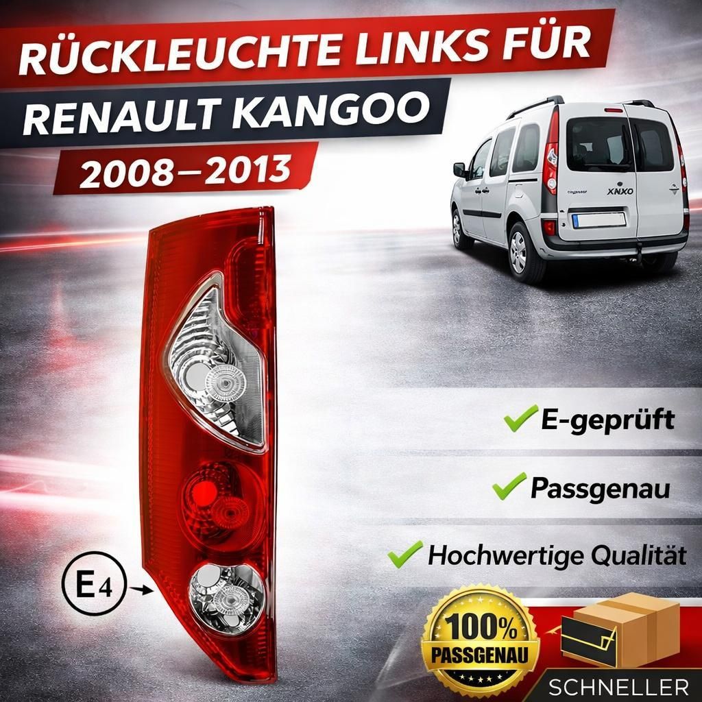 Rückleuchte Heckleuchte Rücklicht Links Für Renault Kangoo 2008-2012 vertikale