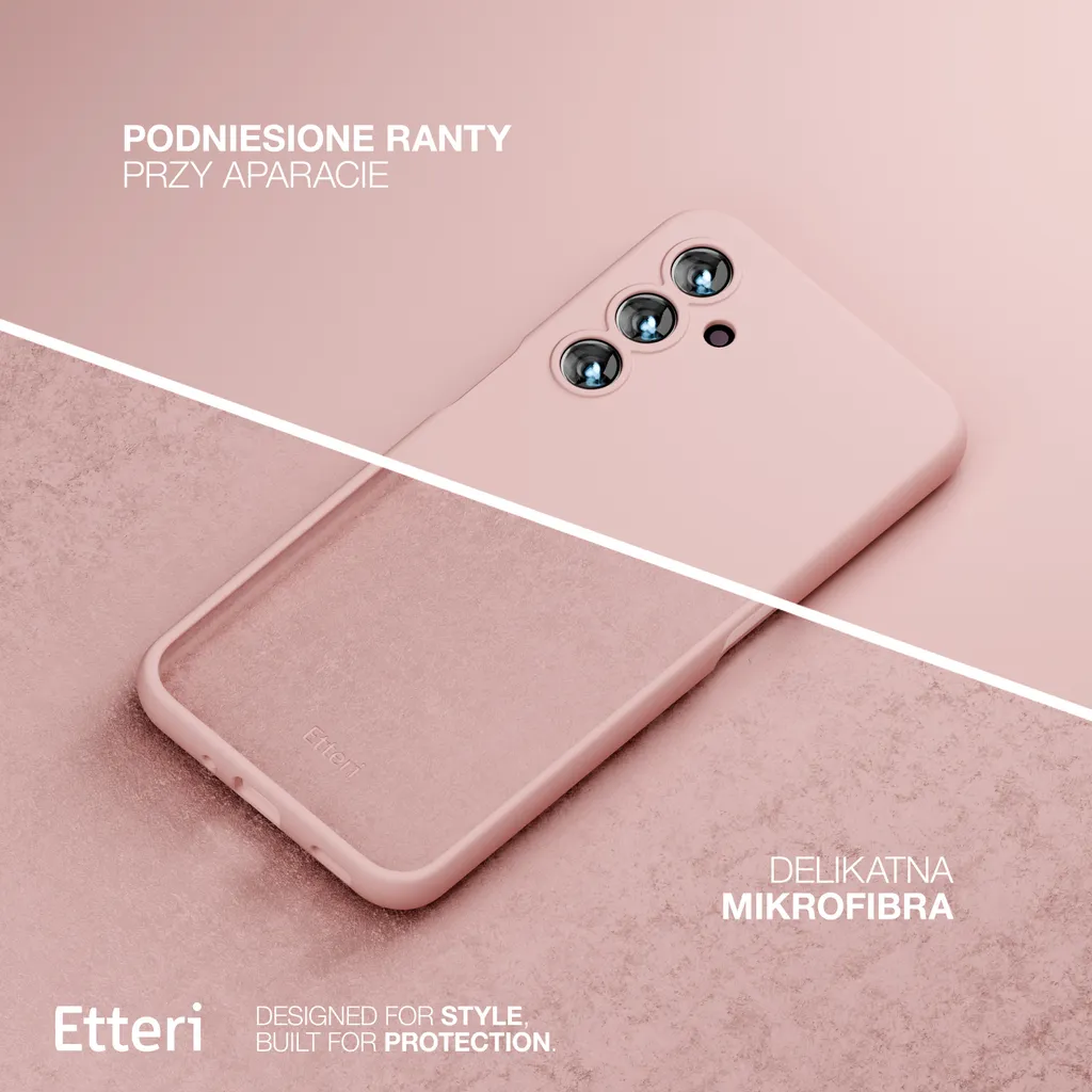 Migliore Cover Silicone Rosa Samsung A34 5G Etteri | Protezione 360° - 2