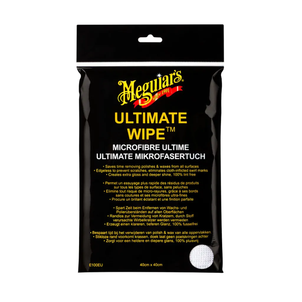 Microfibre de Polissage E100EU Meguiar's Finition Miroir Sans Rayure