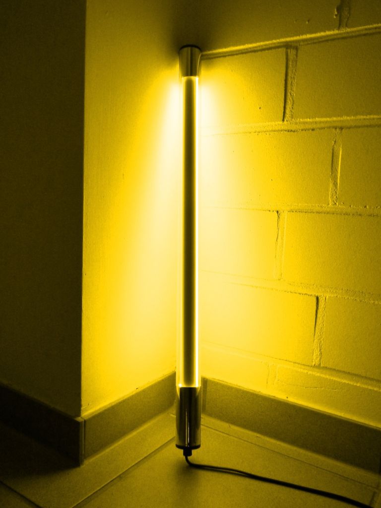 9776 LED Stab VISION 24 W 153 cm EK Kabel-weiß Kunststoff-Röhre Gelb