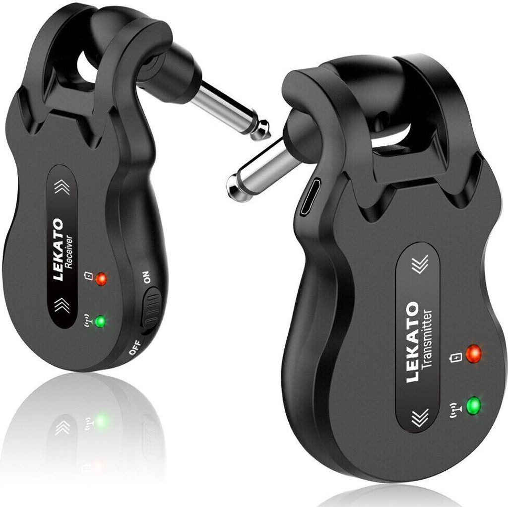 LEKATO 5,8 GHz Wireless Gitarre Digital System Sender Produktbild 
