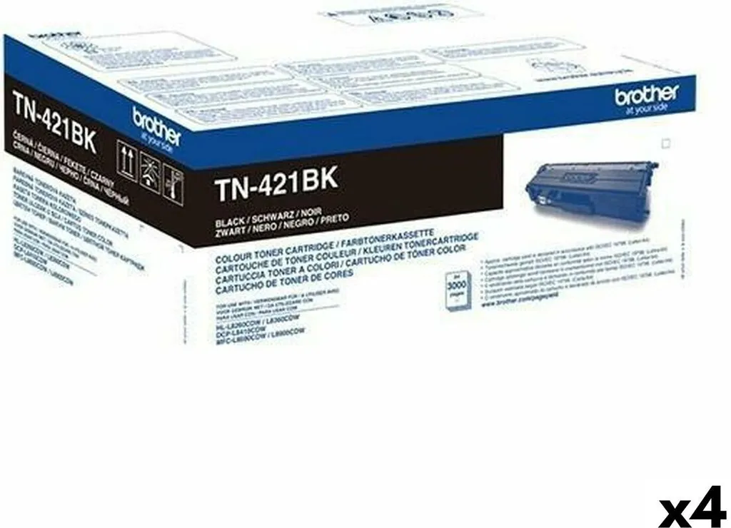 Toner Brother DCP Noir à Séchage Rapide Lot de 4 pour Bureau Pro