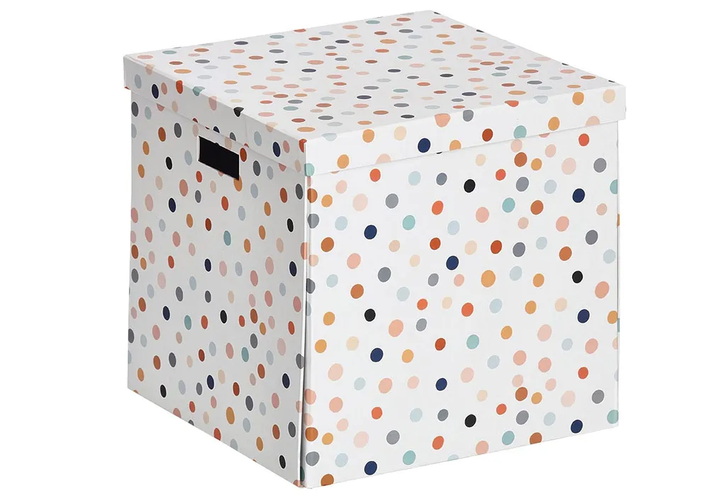 Fini le désordre avec la boîte de rangement Dots 33,5x33x32cm Zeller