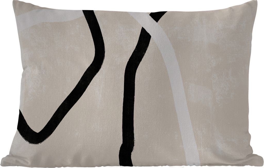 MuchoWow Outdoor Kissen - Rosa - Minimalismus - Design - 50x30 cm - Wetterfest - Lounge Kissen - Sofa kissen - Wohnzimmer Dekoration