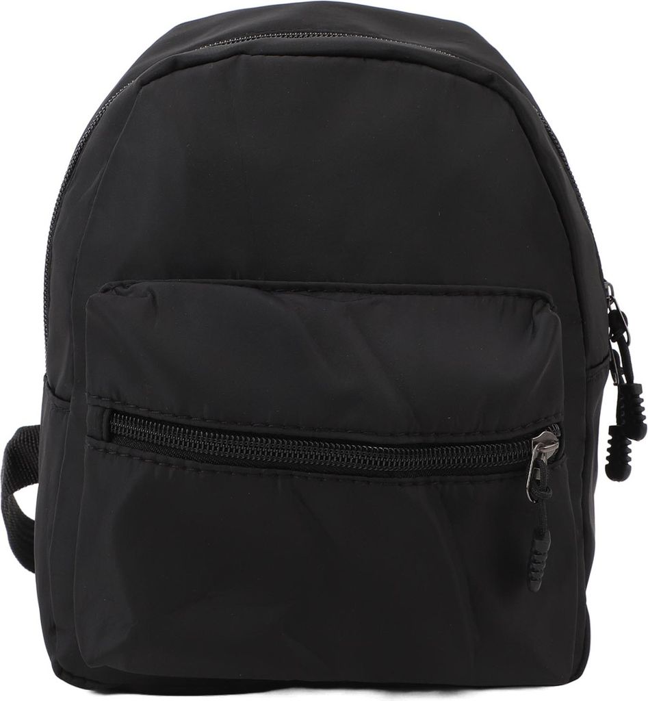 Mini Rucksack tragbar wasserdichte stilvolle Nylon kleine für Studenten Frauen Mädchen schwarz