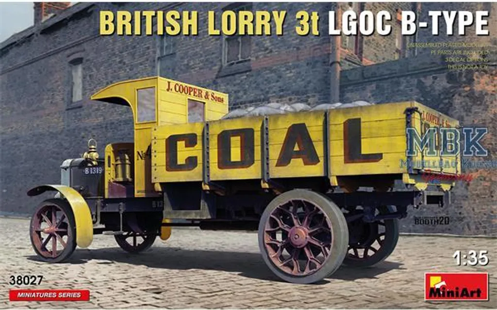 Maquette Camion Militaire LGOC Type B British 3 Ton à l'échelle 1:35