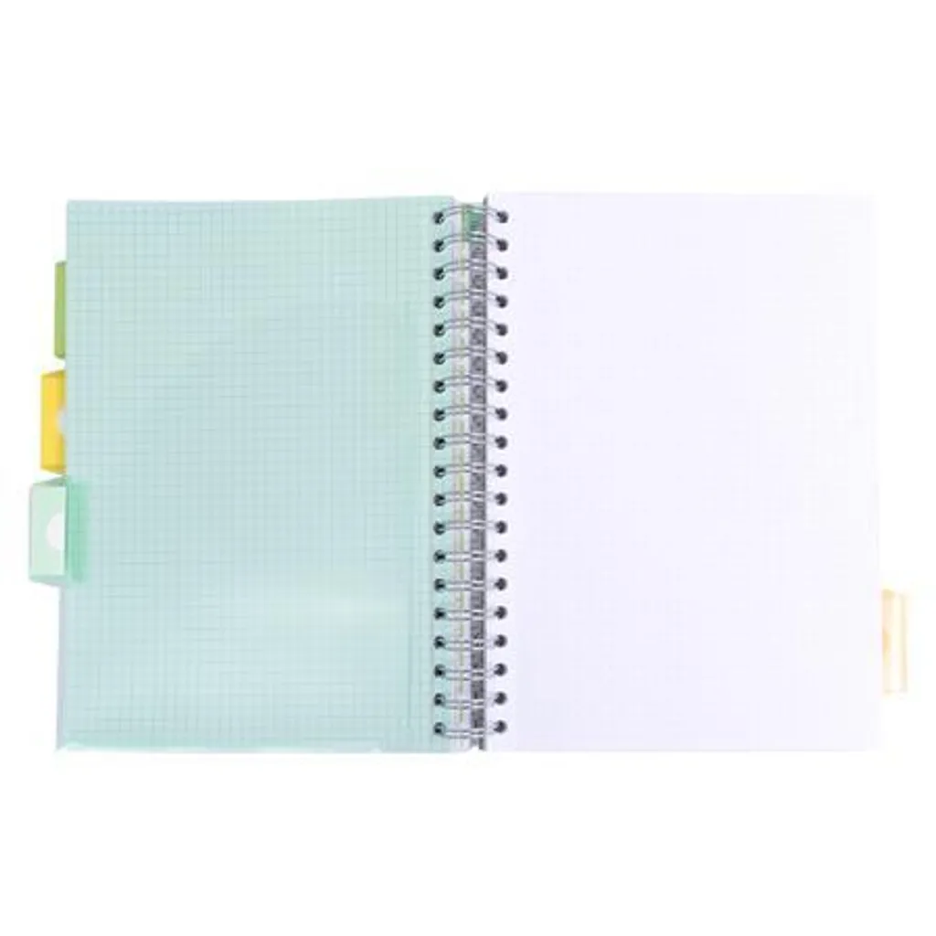 Carnet de notes B5 à spirales PUKKA PAD Study Book gris avec 160 pages
