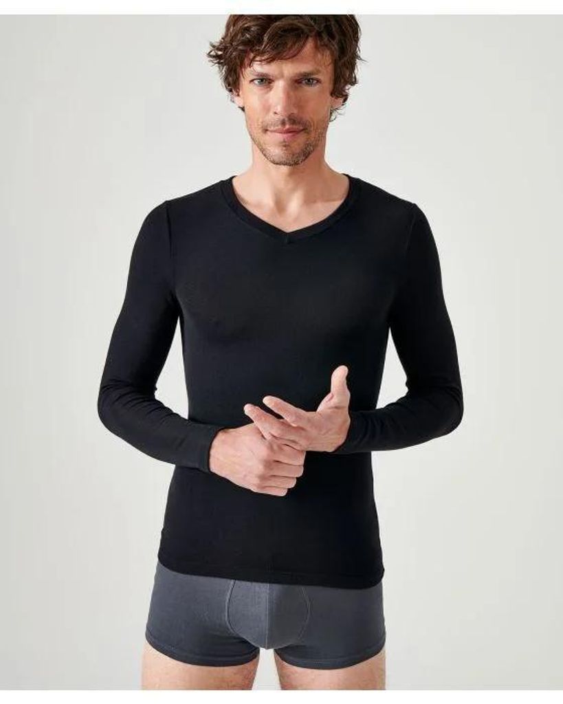 T-Shirt DAMART Langarm - Wärme 3 - Schwarz - T.XL - 38986